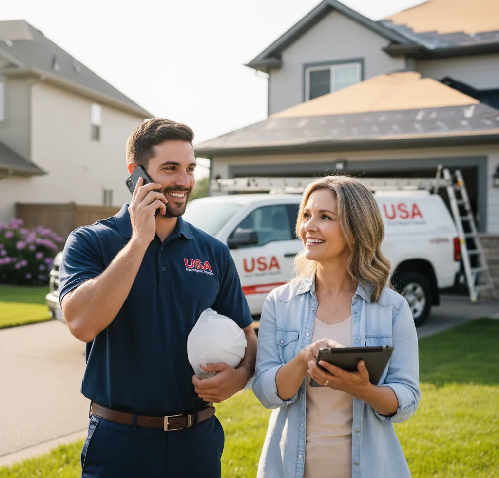 USA Roof Repair Experts customer support in Round Mountain